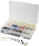TRU COMPONENTS 737030 Assortiment adereindhulzen 0.5 mm², 0.75 mm², 1 mm², 1.5 mm², 2.5 mm², 4 mm², 6 mm², 10 mm² Oranje, Wit, Geel, Rood, Blauw, Groen, Zwart