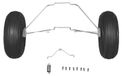 FMS PA-18 Super Cub 1700 - Complete set voor de voorste wielophanging