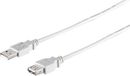3x USB-verlengkabels 1,8 m grijs