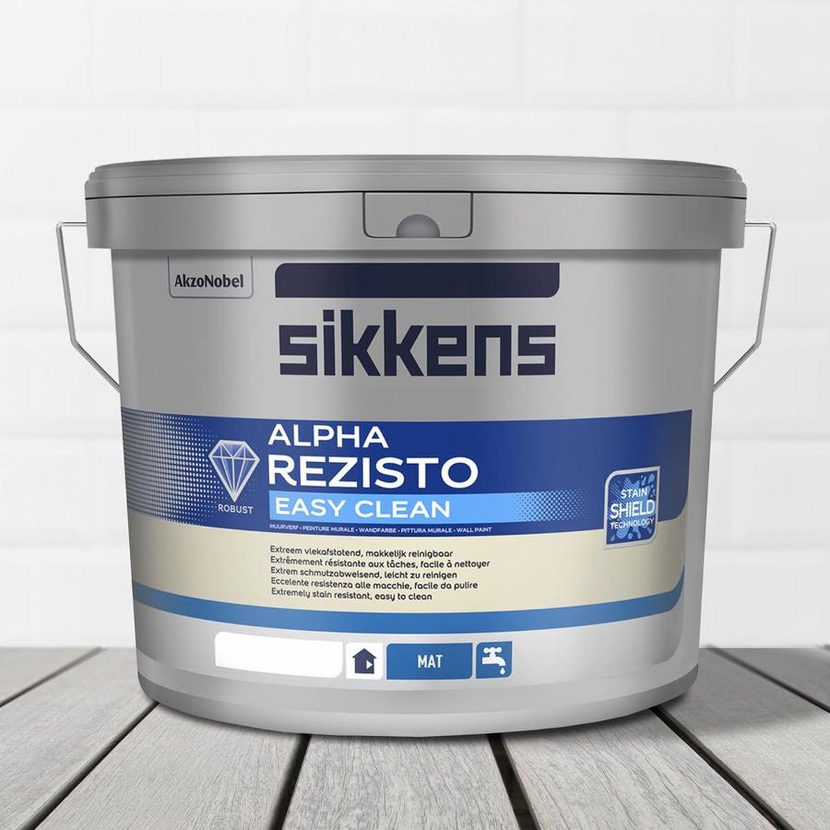 Sikkens Alpha Rezisto Easy Clean 2,5 Liter 100% Wit