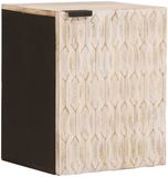 vidaXL Hangende Badkamerkast Wit 38 x 33 x 48 cm Massief Mango Hout