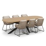 LUX outdoor living Salo/Portofino Sahara Dust dining tuinset