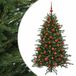 vidaXL Sapin de Noël artificiel avec boule de Noël 120 cm 150 LED Blanc chaud