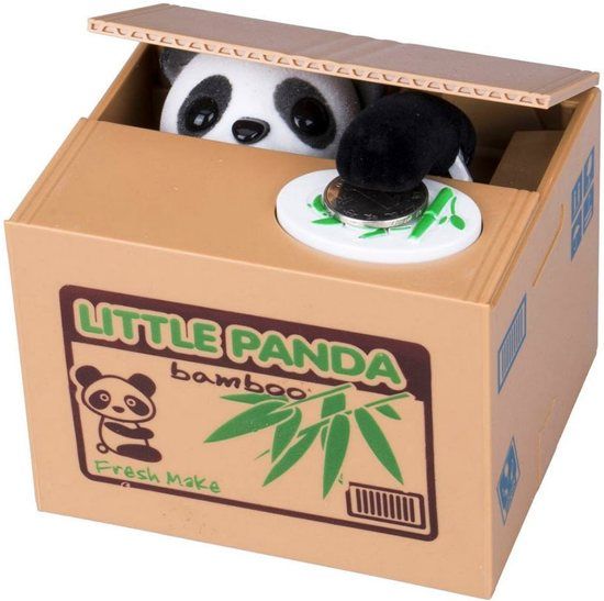 Mikamax Panda Spaarpot Spaarbank Stelende panda