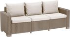 Allibert California Tuinsofa 3 plaatsen cappucino 199x68x70cm