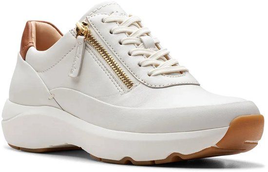 Clarks Tivoli Zip Schoenen Wit EU 39 1/2 Vrouw