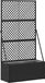 Maison Exclusive - Jardinière treillis noir 70 x 30 x 135 cm métal