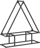 vidaXL - Brandhoutrek - 80x25x90 cm - Koudgewalst Staal - Zwart
