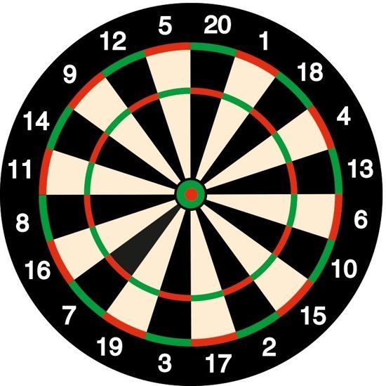 Shoppartners 25x Bierviltjes dartbord