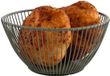 APS brood- en fruitmand SVART, rond, 175 mm, groen