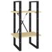VidaXL Boekenkast met 2 schappen 40x30x70 cm massief grenenhout