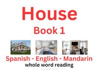 House Items, Part 1: Elements of the House, Kitchen & Living Room — Picture Word Book