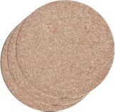 Zeller Pannenonderzetter - 3x - kurk - rond - D17 cm - tot 220 graden - lichtbruin