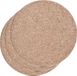 Zeller Pannenonderzetter - 3x - kurk - rond - D17 cm - tot 220 graden - lichtbruin