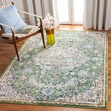 Safavieh Madison Collection Zilver en Ivoor Kortpolig Vloerkleed 120 x 120 cm