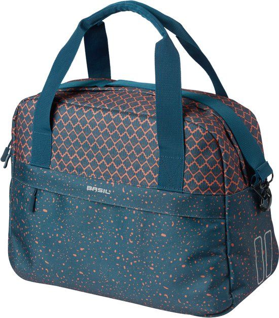 Basil Flair - Fietsschoudertas - 18L - Navy - Waterafstotend - Reflectiedetails