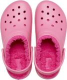 Crocs Classic Lined Clog K - Roze - Kinderen - Maat 23/24
