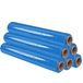 OFITURIA Blauwe folie om te verpakken, 50 cm breed en rekbaar tot 300 meter lengte, handelastische folie voor industriële verpakking, 6 stuks