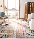 SAFAVIEH Monaco Collection Boho Rug for Living Room, Dining Room, Bedroom - Low Pile, Multi, 240 x 300 cm