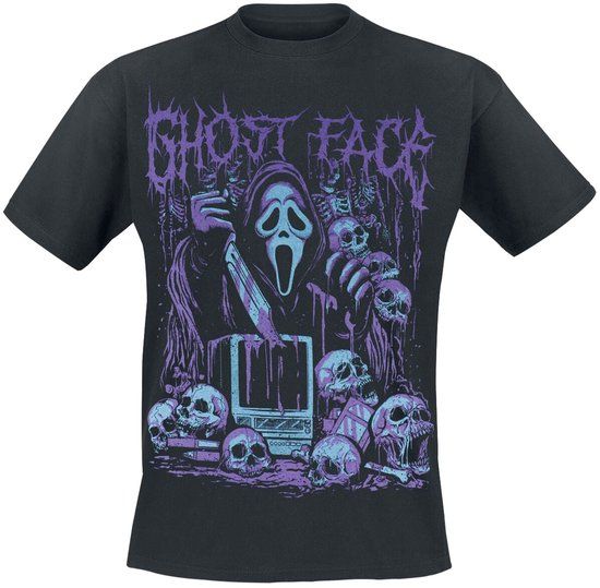 Scream (Film) Cotton Division Scream (Film) Ghostface - Television Skeleton Heren T-shirt - zwart - XL