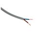 Zenitech - Elektrische Stroomkabel H05VV-F 2x 1.5mm² - Platte Structuur - Binnengebruik - PVC Isolatie - Voor Huishoudelijke Apparaten en Binnenverbindingen - 25m - Grijs