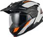 Nexx X.Lifecountry Terra Carbon Mat Blanc Orange Casque Modulable - Taille XS