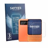 Savvies Screenprotector voor Unihertz Titan 2 Elite Pro (Voor+Camera) - Folie Beschermfolie transparant 6 Stuks