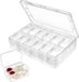 Unyqoos® Transparante opbergdoos met 12 kleine containers voor kralen en sieraden