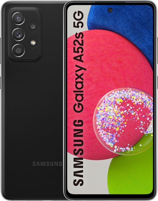 Samsung Galaxy A52s 5G 128 GB / zwart / (dualsim) / 5G