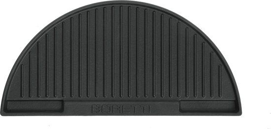 Boretti BBQ Bakplaat - half moon - Ceramica Medium - gietijzer - dubbelzijdig