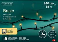 Lumineo Led basic 18 meter 240 LED zwart/soft gold