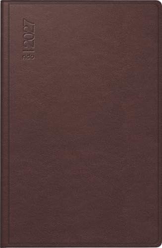 Rido/Idé Taschenkalender Mod. Partner/Industrie I 2027 A7, Leder, Dunkelrot