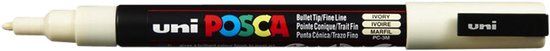 Posca Paintmarker Uni POSCA PC3M fijn - Ivoor - 6 stuks