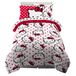 Franco Dekbed en lakenset, microvezel, Red-Hello Kitty, 5-delig Twin Size