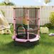 Trampoline Rose Ø 1,40 m avec filet de sécurité
