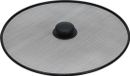 Excellent Houseware Universele spatdeksel - afgietdeksel - rvs - zwart - voor pannen met dia 29 cm