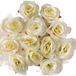 Rose Artificielle X 12 Champagne D 4 50 Cm Pour Boule De Rose - Couleur: Crème
