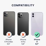 kwmobile back cover voor Apple iPhone 11 - Crème