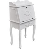 vidaXL Franse secretaire hout wit