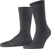 FALKE Run Rib Crew Sokken unisex grijs - maat 35-36