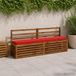 vidaXL - 1-delig - Bankkussen - VUGHT - 100% - Polyester - Rood - 170 x 30 x 5 cm