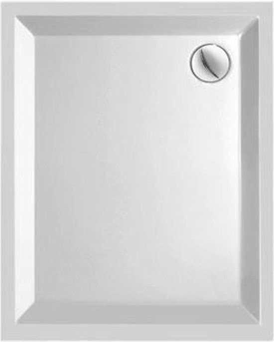Plieger Kwadrant Douchebak - Acryl - Rechthoek - 100x80x5cm - Wit - 20 jaar garantie