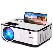 Strex Beamer - Input tot Full HD - 7000 Lumen - Streamen Vanaf Je Telefoon Met WiFi - Mini Projector