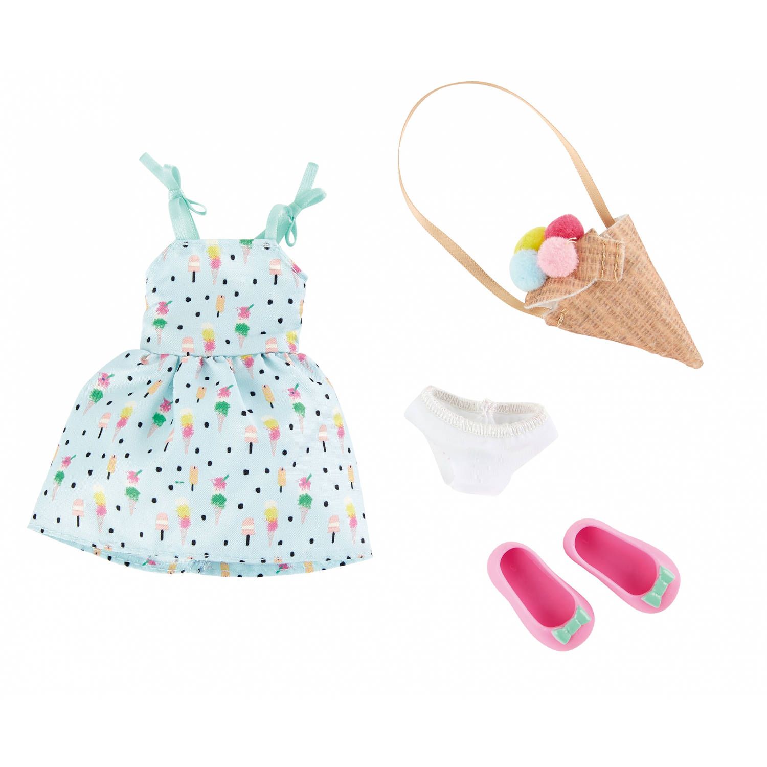 Käthe Kruse Sweet Mint Girl Outfit Tienerpop Kledingset 4-delig - Multicolor