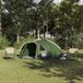 vidaXL Koepeltent 4-persoons groen taft waterdicht