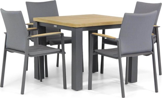 Lifestyle Garden Furniture Lifestyle Brandon/Veneto 95 cm dining tuinset 5-delig