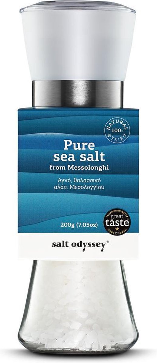 Salt Odyssey Grieks Zeezout molen - Navulbaar - Puur - Natuurlijk - Odyssey - 200g