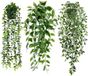 Ibenzoa® Trois pièces plantes artificielles suspendues avec pots pour décoration intérieure et extérieure