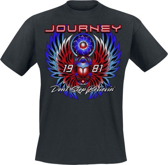 Journey Believin Heren T-shirt - Zwart - S