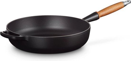 Le Creuset Signature Hapjespan - 28 cm - Zwart - Gietijzer